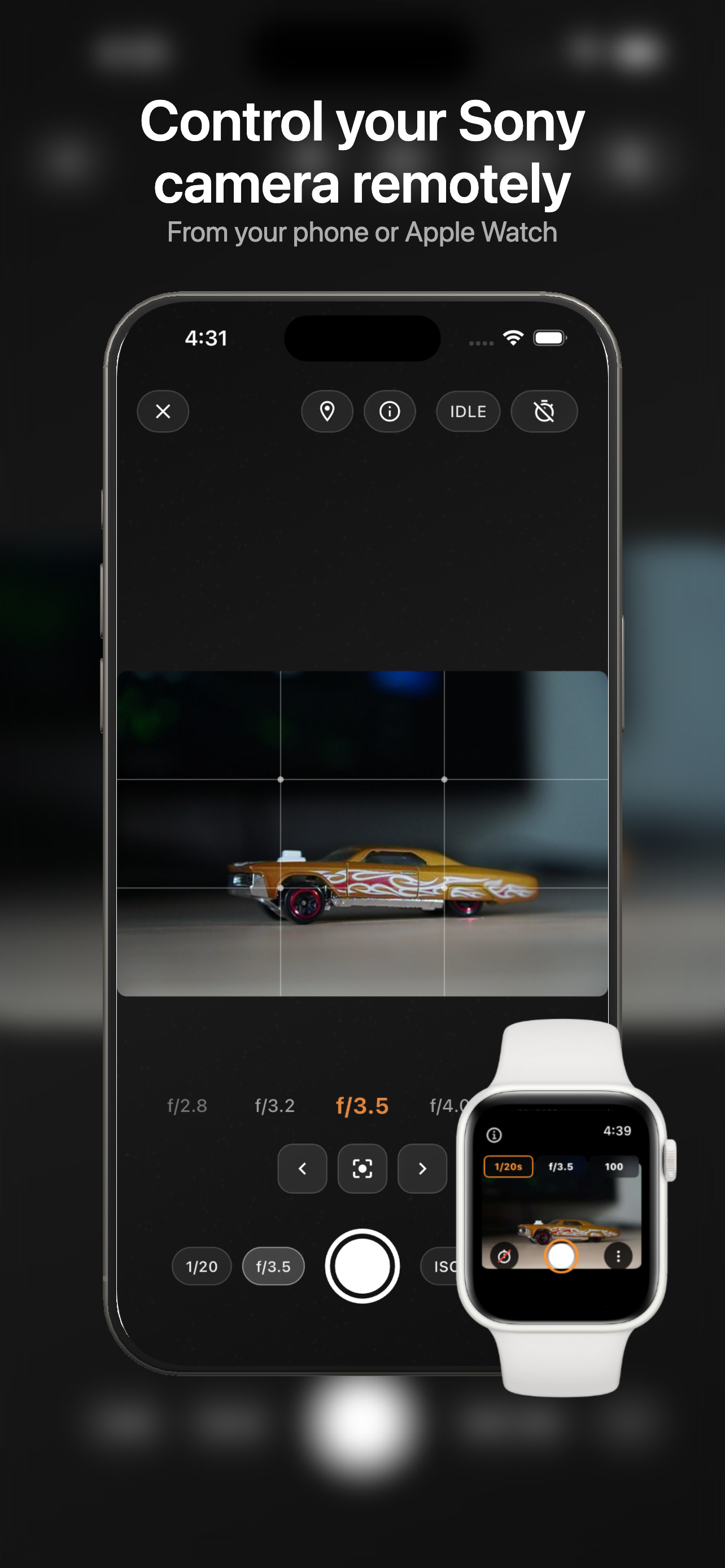 Shot Bridge App Interface